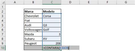 Contar en Excel cuenta números cuenta celdas cuenta todo