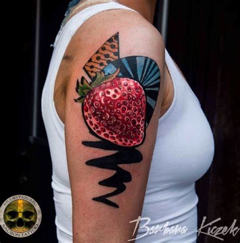 Strawberry Tattoo Fruit Tattoo Tattoos Sweet Tattoos