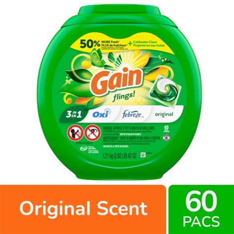 Gain Flings Original Scent Laundry Detergent Pods Ct Pick N Save