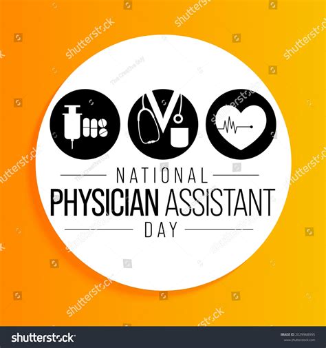 National Physician Assistant Day Observed Every Stock Vector Royalty