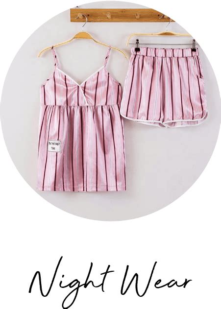 Download Striped Pink Pajama Set Womens Nightwear