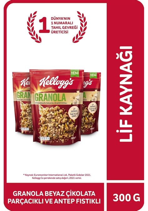 Kellogg S Beyaz Ikolata Par Ac Kl Ve Antep F St Kl Granola X G