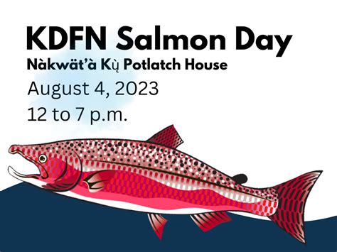 Salmon Day Is Today August 4 Kwanlin Dün First Nation