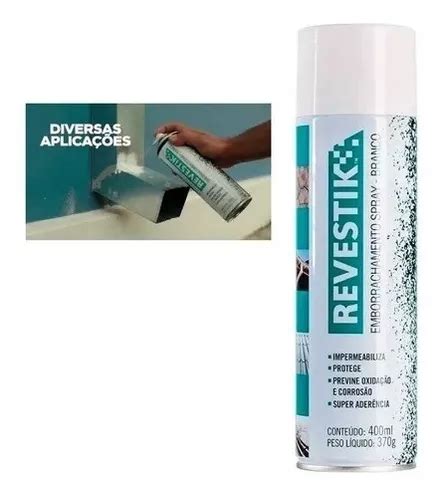 Borracha Liquida Impermeável Spray 400ml Branco Premium