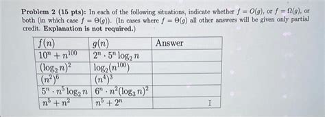 Solved Problem 215 Pts In Each Of The Following