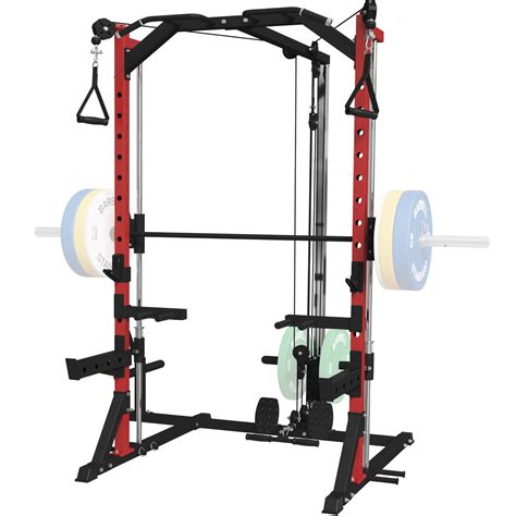 Mikolo Smith Machine Home Gym Multi Functional Squat Rack With Cable