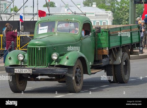 Saint Petersburg Russia May 25 2019 Soviet Retro Truck Zil 164