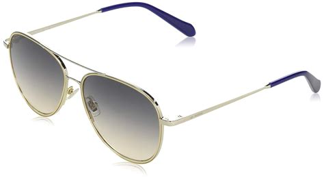 Buy Fossil Gradient Aviator Womens Sunglasses Fos 2096gs Tng 57i457blue Color Lens At