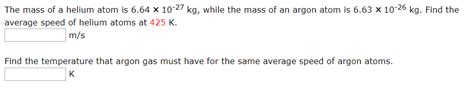 Solved The Mass Of A Helium Atom Is X Kg While Chegg