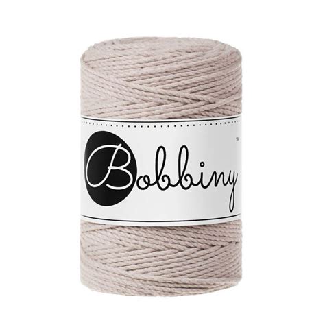 Bobbiny Makramee Garn Mm X M Gedreht Nude Makramee Schnur