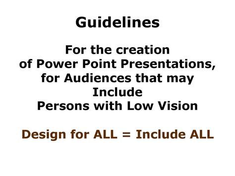 Guidelines For Accessible Ppts Ppt Download