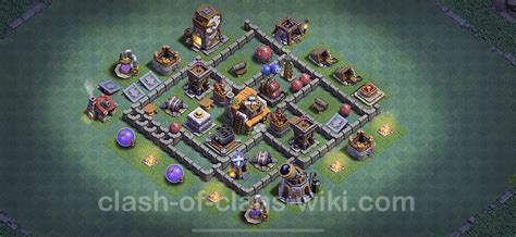 Top Builder Hall Level 5 Anti 3 Stars Base with Link - Clash of Clans - BH5 Copy, #27