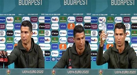 Tolak Minuman Bersoda Cristiano Ronaldo Singkirkan Dua Botol Coca Cola