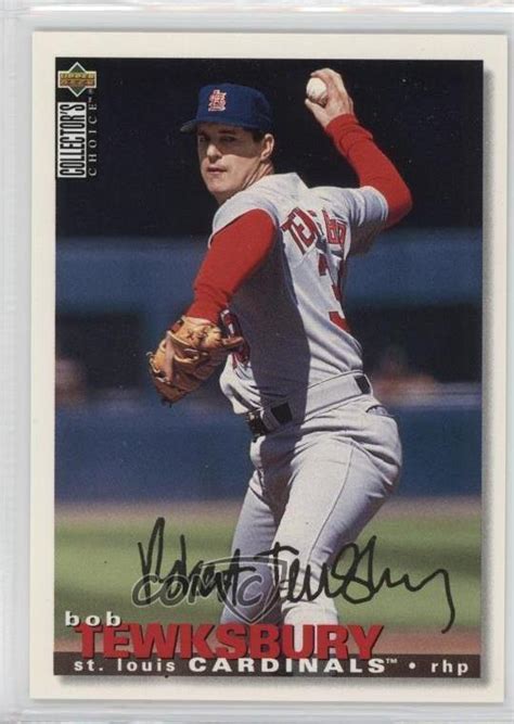 1995 Upper Deck Collector S Choice Gold Signature Bob Tewksbury 187 EBay