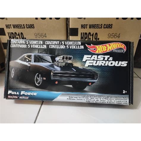 Hot Wheels Premium Fast Furious Full Force Sealed Box Set Of Cars Shopee Malaysia