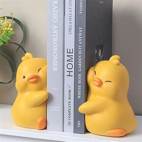 Cute Hug Ducks Decorative Bookends Unique Book Ends To Hold Books