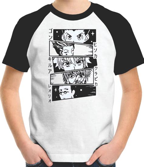 Camiseta Infantil Hunter X Hunter Olhares Elo