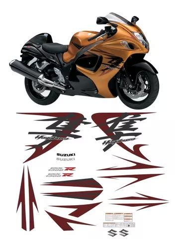 Kit Adesivos Compat Vel Hayabusa Gsx R Dourada Parcelamento