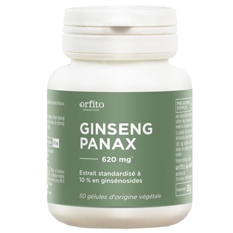 Ginseng panax standardisé 50 gélules Orfito Onatera