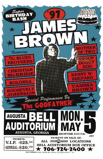 James Brown Poster Vintage Concert Posters James Brown Concert Posters