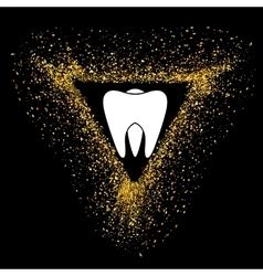 Tooth Dentist Gold Logo Royalty Free Vector Image