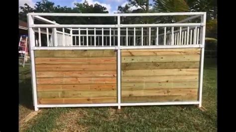 EZ UP Portable Aluminum Horse Stalls & Stables - YouTube