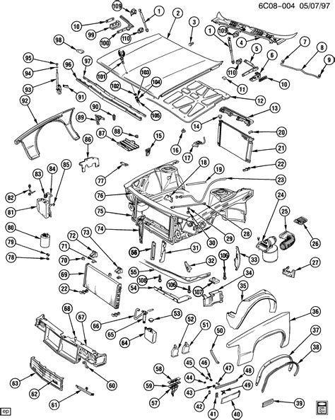 Cadillac Deville C SHEET METAL FRONT END EPC Online Nemiga