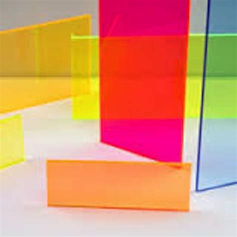 Blue Fluorescent Acrylic Plexiglass Sheet 1 8 X 12 X 24 9092 Ebay