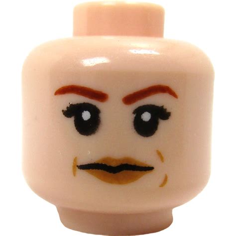 LEGO Light Flesh Erin Gilbert Minifigure Head Recessed Solid Stud