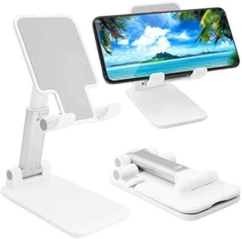 Cell Phone Stand Folding Desktop Phone Stand Angle Height Adjustable