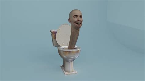 skibidi toilet Toilet Man 3D model rigged | CGTrader