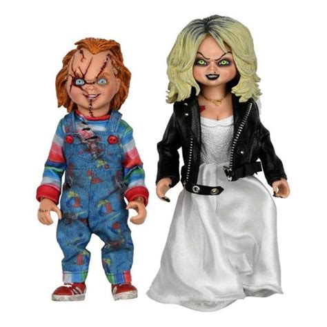 La Novia De Chucky Pack De Figuras Clothed Chucky Tiffany Cm