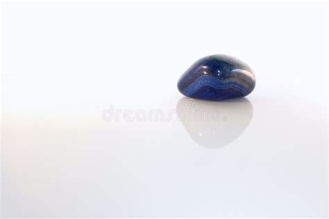 Blue Smooth Gem Stone Stock Photo Image Of Pattern Pebble 88131388