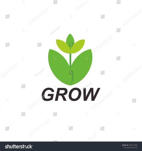 Grow Logo Company Minimalist Logo Stock Vector (Royalty Free ...