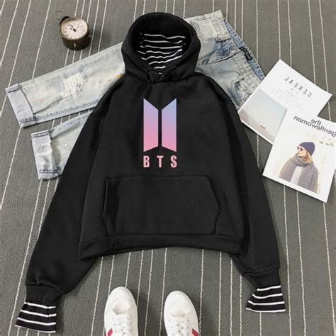 Black Best BTS Love Yourself Hoodie bts hoodie, bts jacket, bts clothes ...