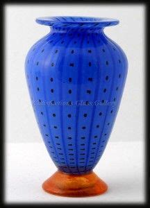 transjo hytta glass Blue Transjö Hytta Swedish Art Glass Vase Black