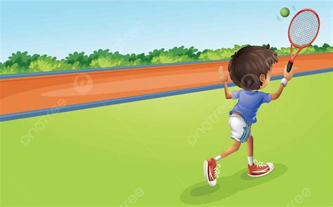 Un Jugador De Tenis Clipart Deporte Gráfico Vector PNG Clipart