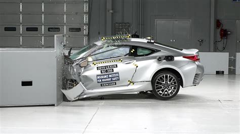 2015 Lexus RC Driver Side Small Overlap IIHS Crash Test YouTube