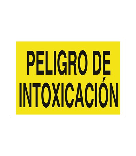 Señal advertencia solo texto Peligro de intoxicación comprar online