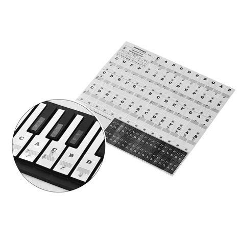 Decdeal Piano Stickers For Key Keyboards Music Note