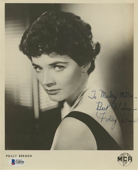 Polly Bergen Signed 8x10 Photo Inscribed To Mickey Miller And Best