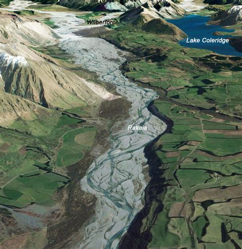 Rakaia Braided Rivers New Zealand