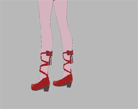 Red High Heels For VRoid Darmangy BOOTH