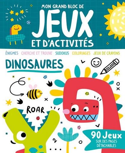 Mon grand bloc de jeux et d activités dinosaure Boutique Marmaille