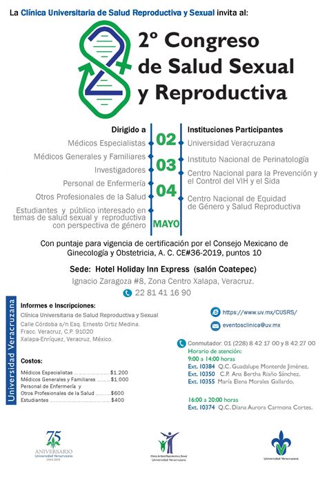 2° Congreso De Salud Sexual Y Reproductiva Facultad De Medicina Xalapa