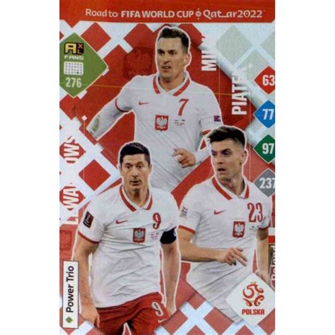 Soccer Trading Cards Lewandowski Milik Piątek Poland Adrenalyn XL