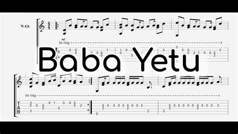 Christopher Tin Baba Yetu Civilization IV OST Guitar TAB