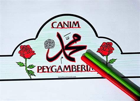 Canım Peygamberim Tac Boyama Sayfası Mevlid Kandili Etkinliği 4 6