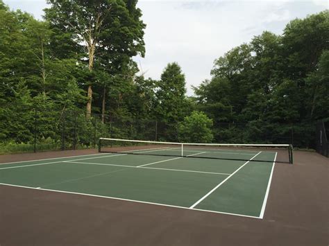 Newly Painted Tennis Court | Tennis Court Restoration