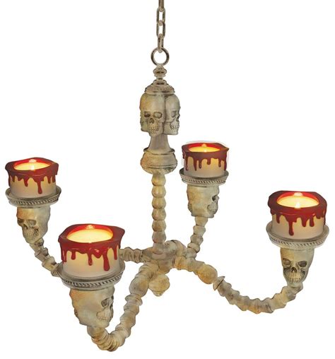 Bone Skull Chandelier Prop